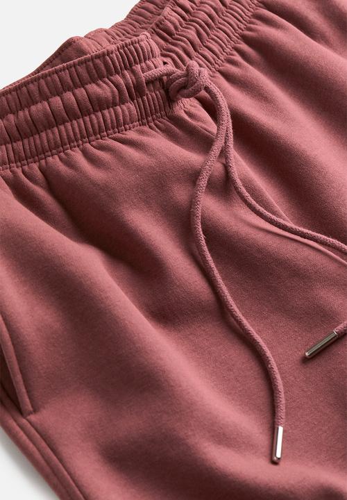 H&M - Cotton-blend sweatpants - brick red