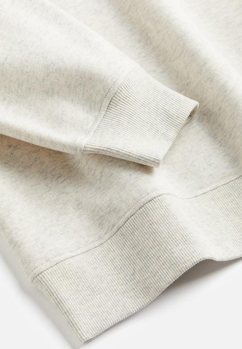 H&M - Crew-neck sweatshirt - Light beige marl Venice