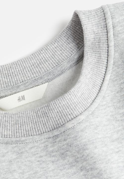 H&M - Crew-neck sweatshirt - Grey marl Paris