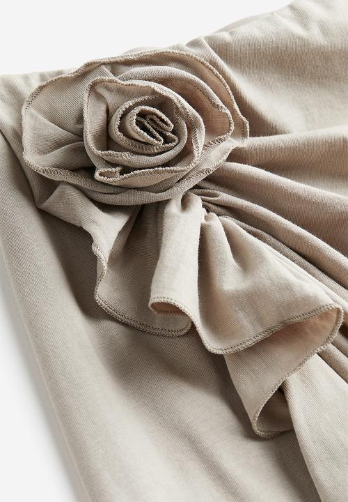 H&M - Appliquéd skirt - greige