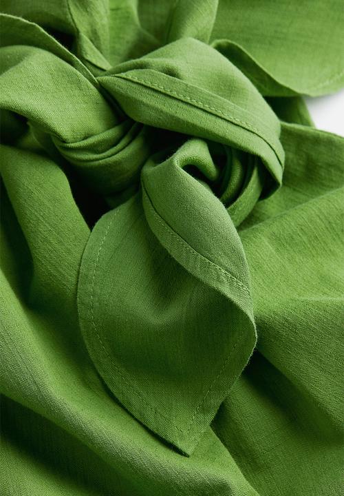 H&M - Cotton wrap skirt - green