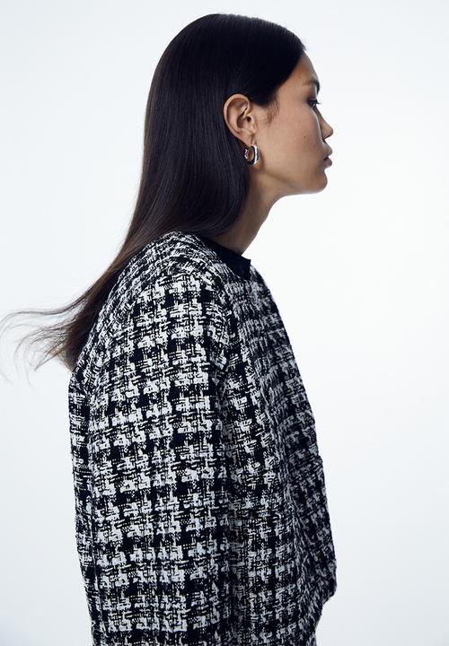 H&M - Bouclé jacket - black checked