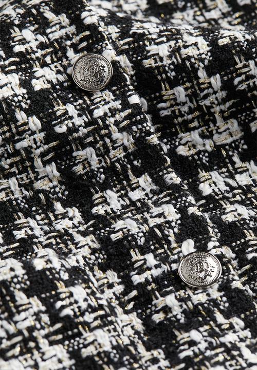 H&M - Bouclé jacket - black checked