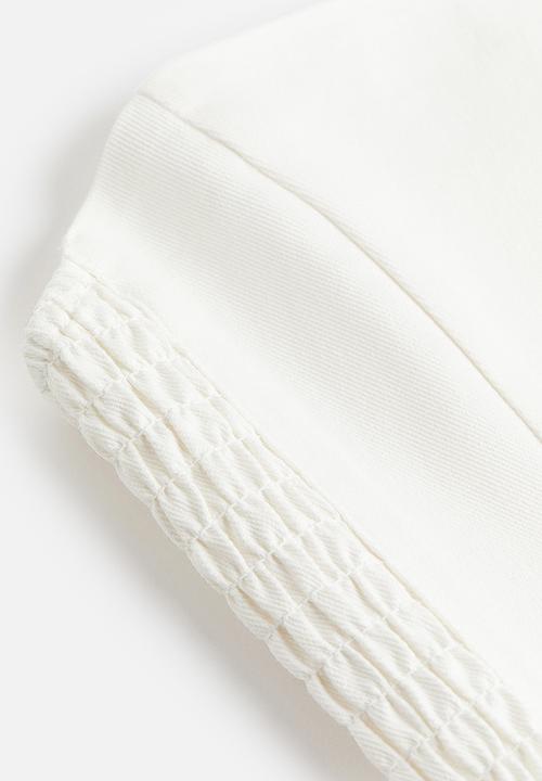 H&M - Cropped corset top - white