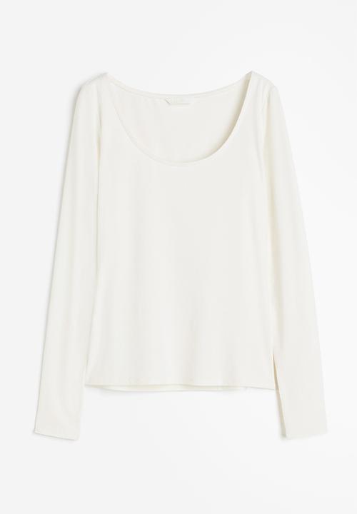 H&M - Jersey top - white