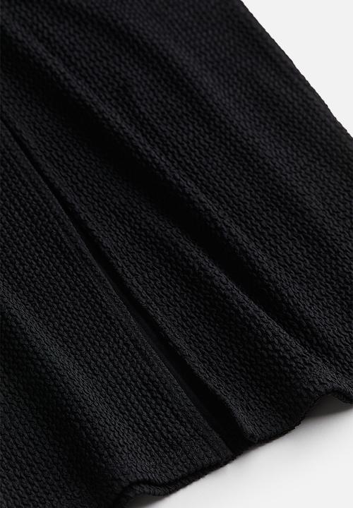 H&M - Crinkled bandeau dress - black