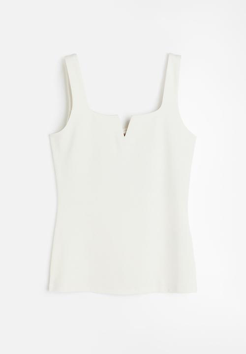 H&M - Jersey vest top - white