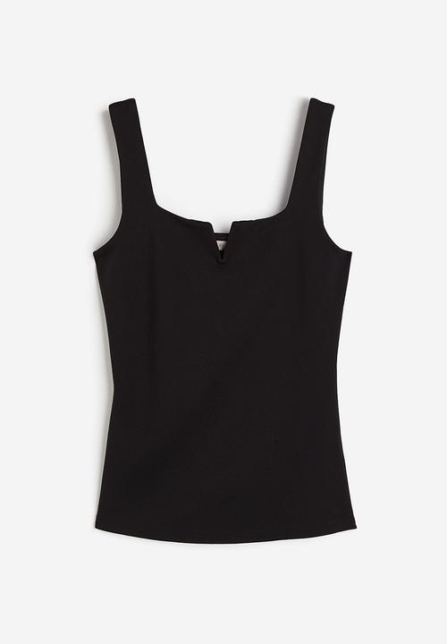 H&M - Jersey vest top - black