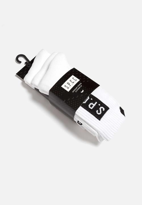 S.P.C.C - Johnson Signature  Socks - Optical White