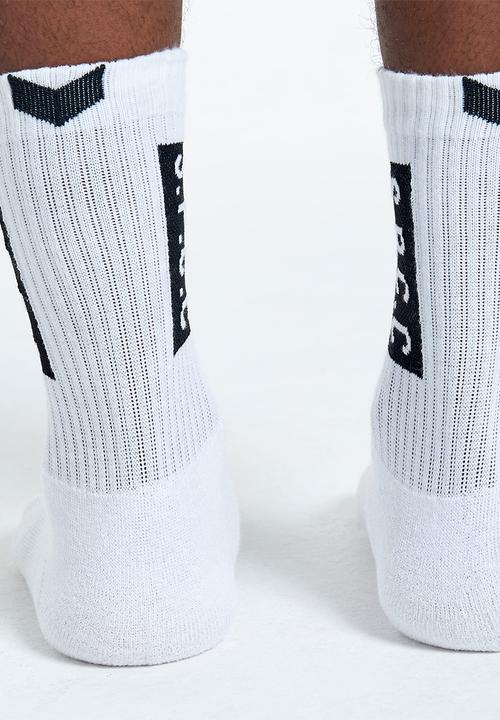 S.P.C.C - Johnson Signature  Socks - Optical White