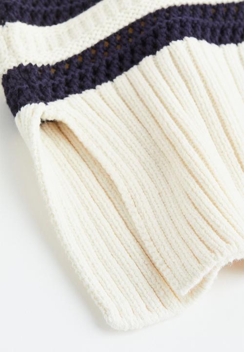 H&M - Hole-knit jumper - blue 