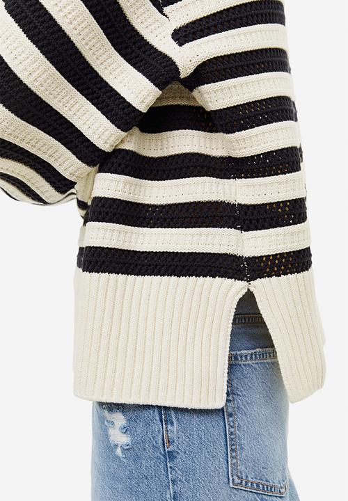 H&M - Hole-knit jumper - blue 