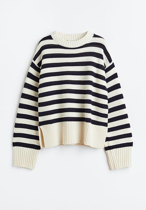 H&M - Hole-knit jumper - blue 