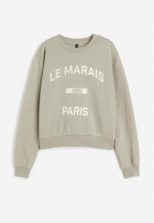 H&M - Printed sweatshirt - green