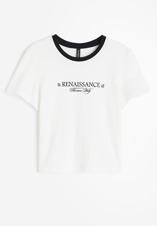 H&M - Printed t-shirt - white