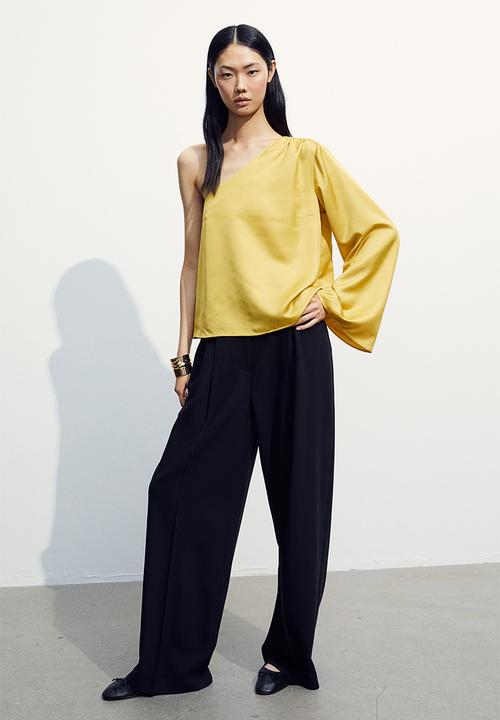 H&M - One-shoulder blouse - yellow