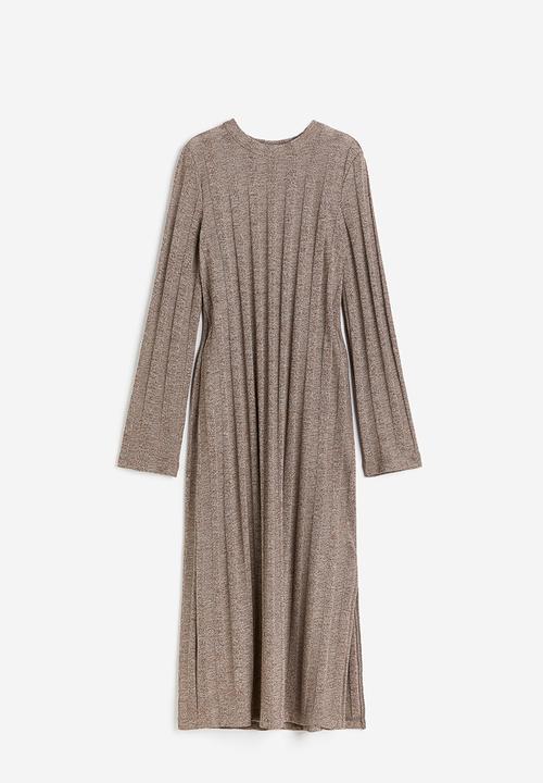 H&M - Rib-knit dress - beige