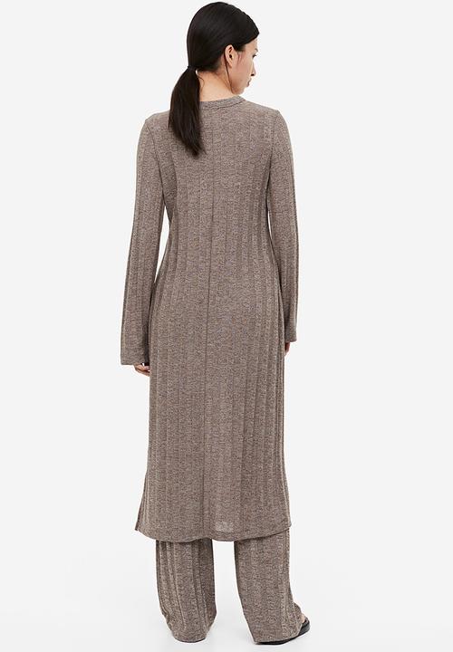 H&M - Rib-knit dress - beige