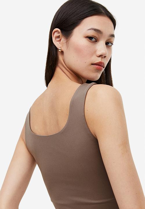 H&M - Microfibre vest top - beige
