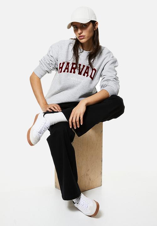 H&M - Motif-detail sweatshirt - grey