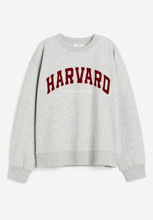 H&M - Motif-detail sweatshirt - grey