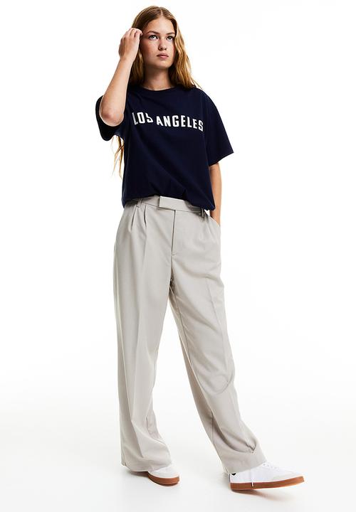 H&M - Oversized printed t-shirt - navy