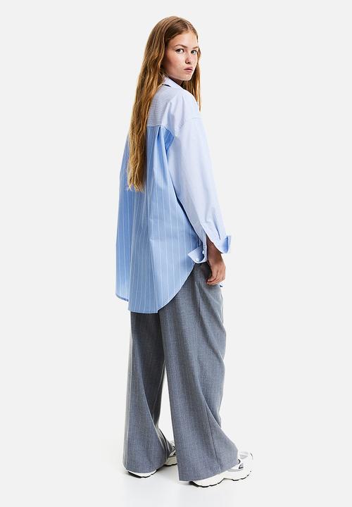 H&M - Oversized poplin shirt - blue