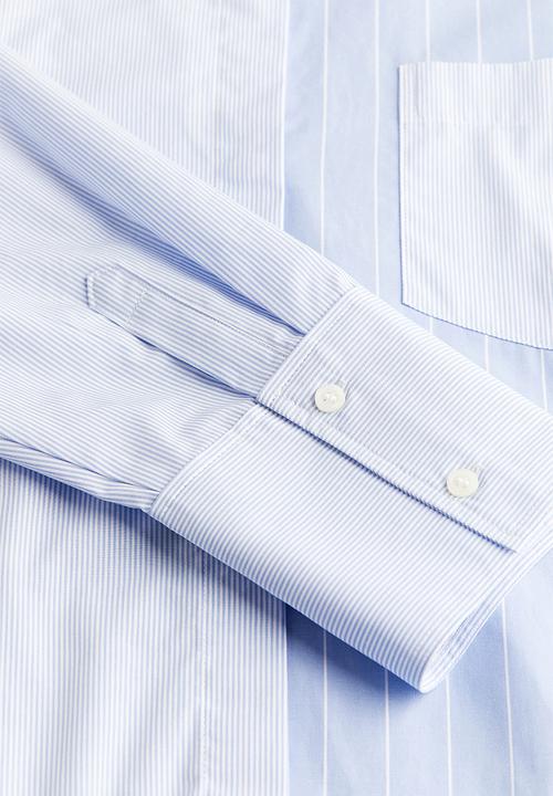 H&M - Oversized poplin shirt - blue