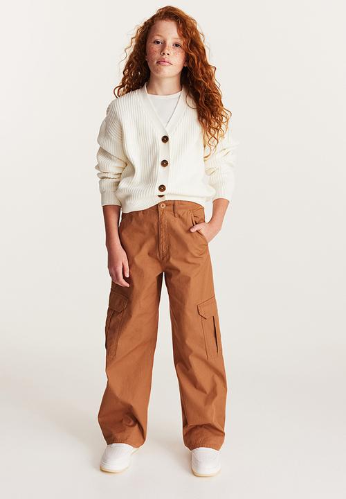 H&M - Wide cargo trousers - brown