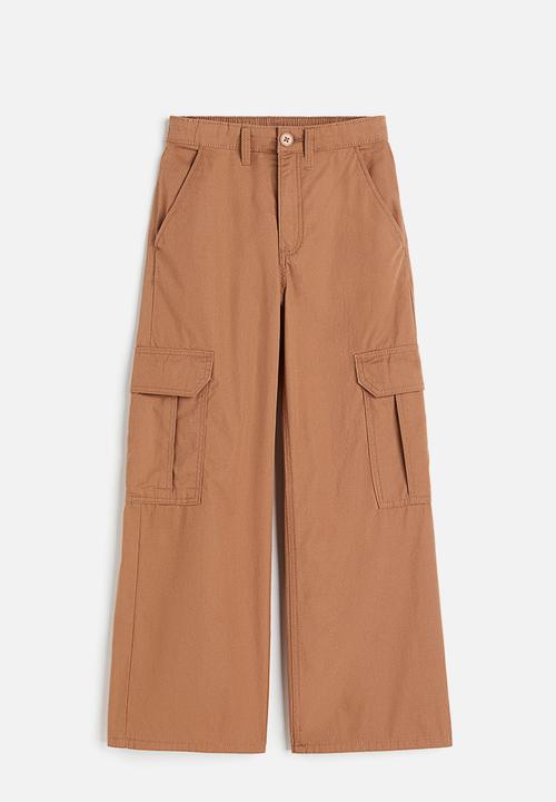 H&M - Wide cargo trousers - brown