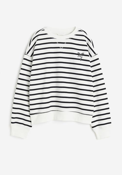 H&M - Sweatshirt - White Bow
