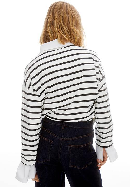 H&M - Sweatshirt - White Bow