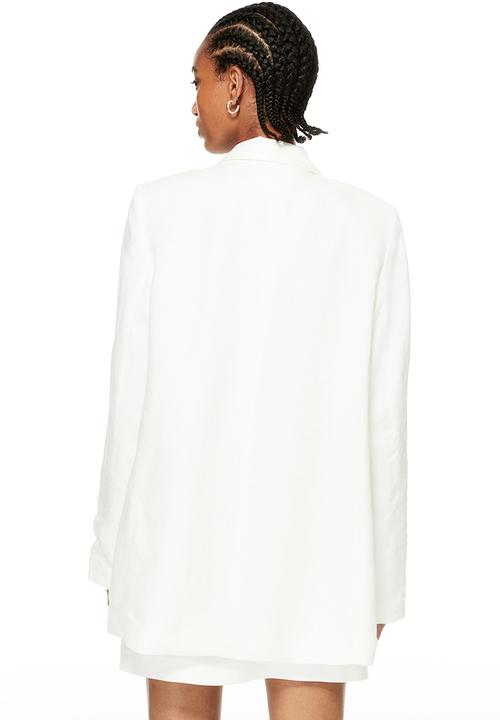 H&M - Single-breasted blazer - white