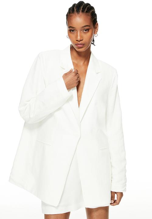 H&M - Single-breasted blazer - white