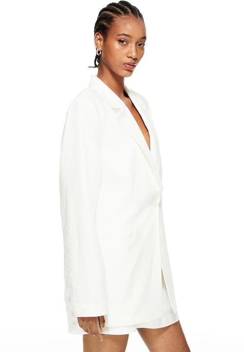 H&M - Single-breasted blazer - white