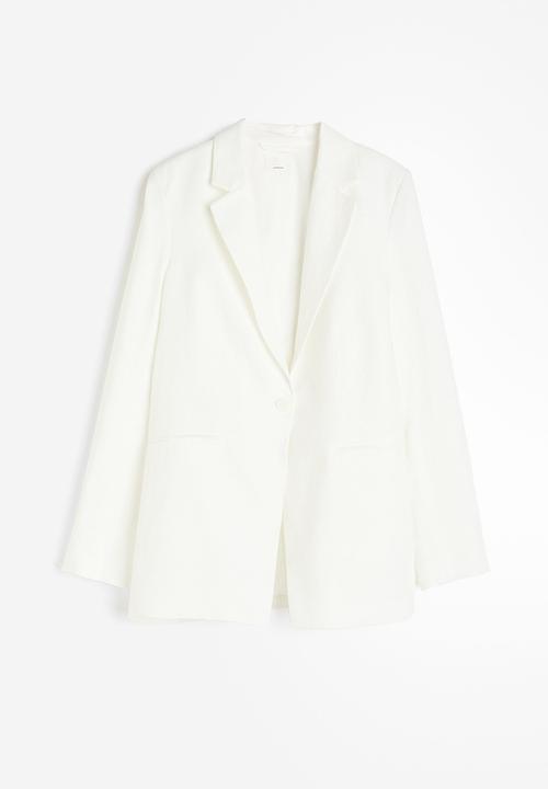 H&M - Single-breasted blazer - white