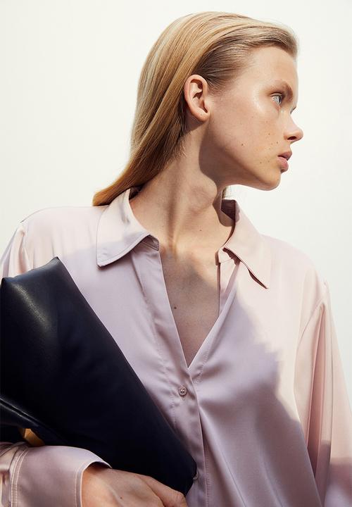 H&M - V-neck blouse - pink
