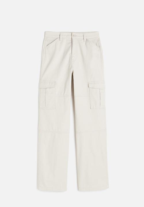 H&M - Twill cargo trousers - beige