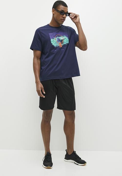 Reebok - Bb basketball aawh rim short sleeve - navy