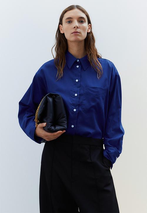 H&M - Satin shirt - blue
