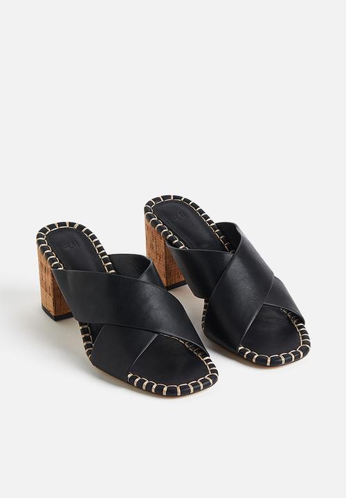 H&M - Heeled mules - black