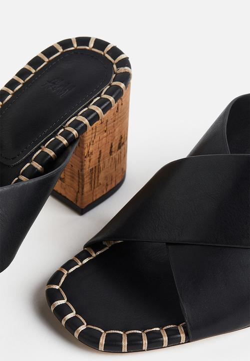 H&M - Heeled mules - black