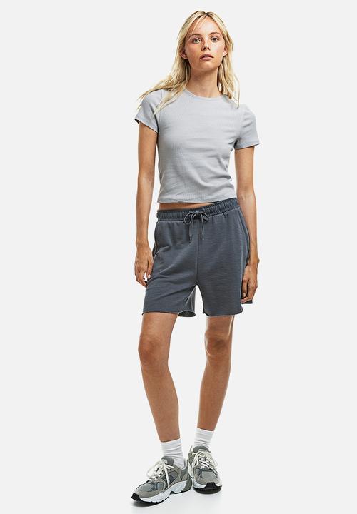 H&M - Ribbed t-shirt - grey