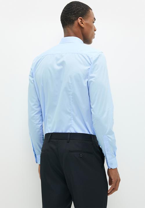 Superbalist - New fit easy care slim fit shirt - sky