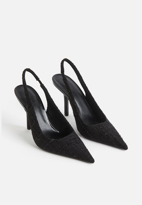 H&M - Pointed slingback court shoes - black