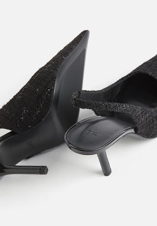 H&M - Pointed slingback court shoes - black