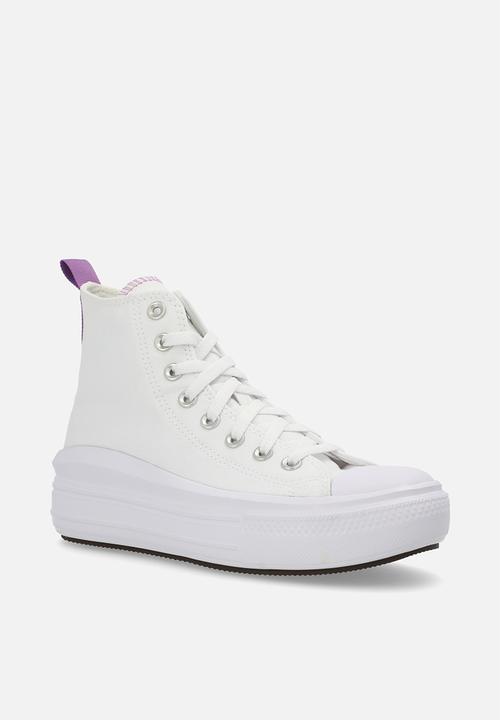 Converse - Chuck taylor all star move platform hi - white/pixel purple/white