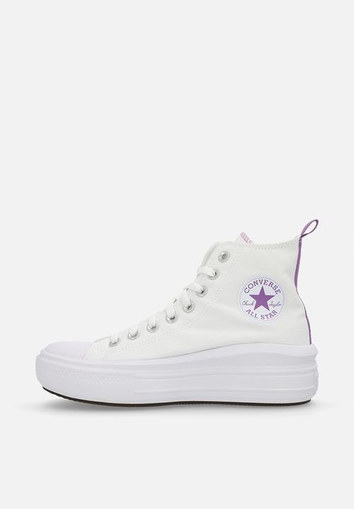 Converse - Chuck taylor all star move platform hi - white/pixel purple/white