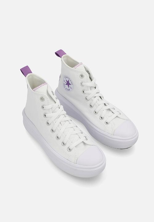 Converse - Chuck taylor all star move platform hi - white/pixel purple/white