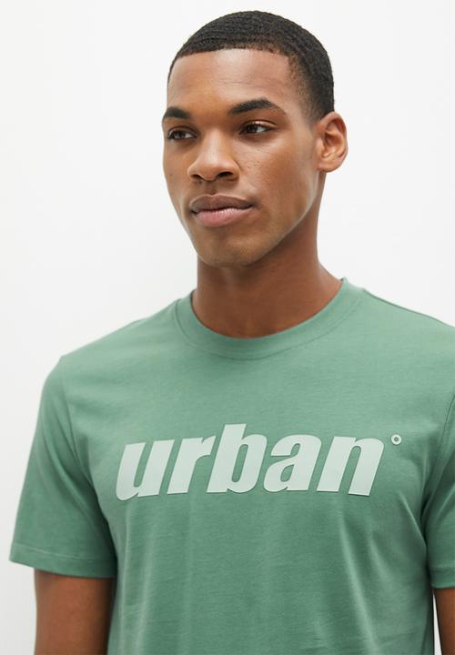 urban° - Mens urban core hd print tee short sleeve - dark forest